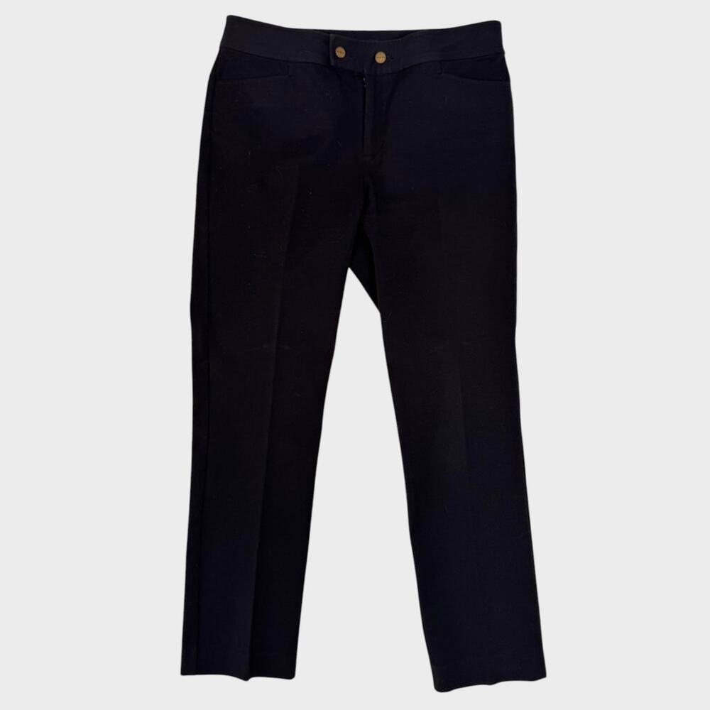 Chaps 6P Cotton Spandex Black Womens Pants